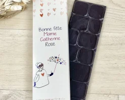 Tablette de chocolat noir personnalisée - Bonne Fête Mamie