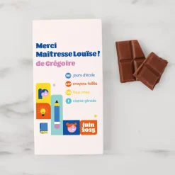 Tablette de chocolat personnalisée - Bilan de l'année