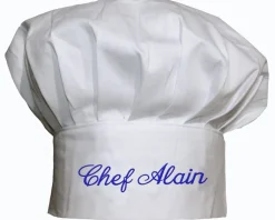 Tablier et toque personnalisés brodés - Chef