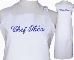 Tablier et toque personnalisés brodés - Chef