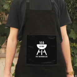 Tablier noir - Roi du barbecue