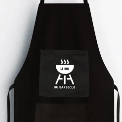 Tablier noir - Roi du barbecue