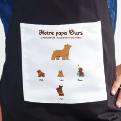 Tablier personnalisé - Tribu Ours