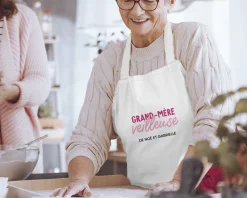 Tablier personnalisé femme - Grand mère-veilleuse