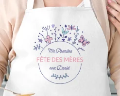 Tablier personnalisé maman - Première Fête des Mères