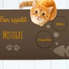 Tapis de gamelle pour chat
