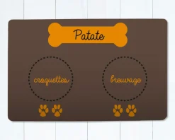 Tapis de gamelle pour chien
