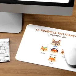 Tapis de souris personnalisé - Papi Renard et sa meute
