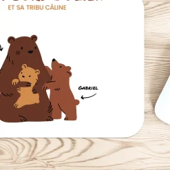 Tapis de souris personnalisé - Câlins d'Ours