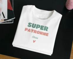 Tee shirt personnalisé femme - Super Patronne