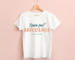 Tee shirt personnalisé femme - J'peux pas j'ai bricolage