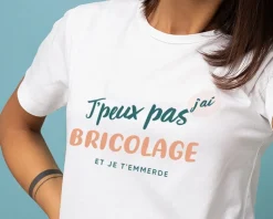 Tee shirt personnalisé femme - J'peux pas j'ai bricolage