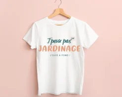 Tee shirt personnalisé femme - J'peux pas j'ai jardinage