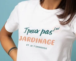 Tee shirt personnalisé femme - J'peux pas j'ai jardinage