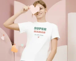 Tee shirt personnalisé femme - Super Maman