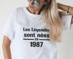 Tee shirt personnalisé femme - Légendes