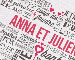 Tee shirt personnalisé femme - Mots d'Amour