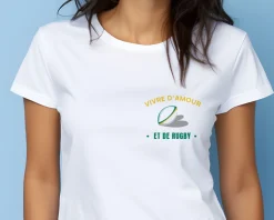 Tee shirt personnalisé femme - Passion Rugby