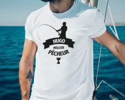 Tee shirt personnalisé homme - Pêcheur