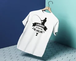 Tee shirt personnalisé homme - Pêcheur