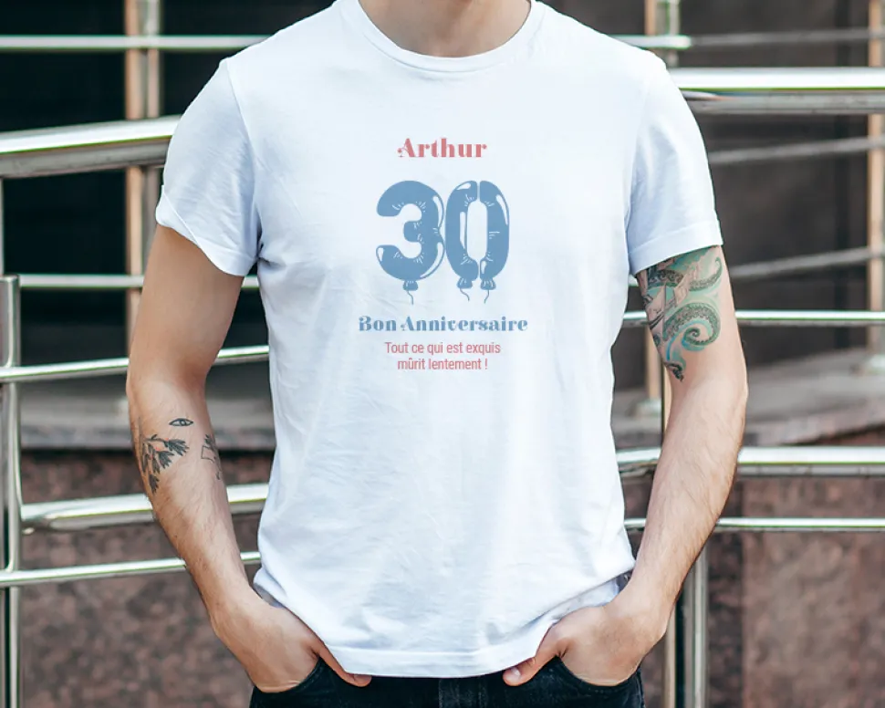 Tee shirt personnalisé homme - Ballons