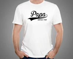 Tee shirt personnalisé homme - Papa Depuis
