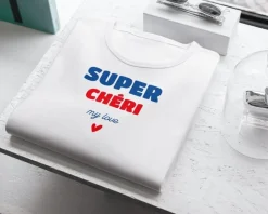 Tee shirt personnalisé homme - Super Chéri