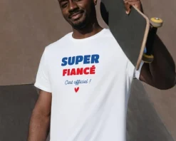 Tee shirt personnalisé homme - Super Fiancé