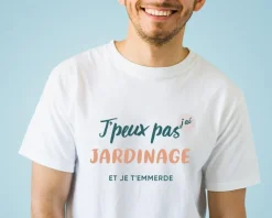 Tee shirt personnalisé homme - J'peux pas j'ai jardinage