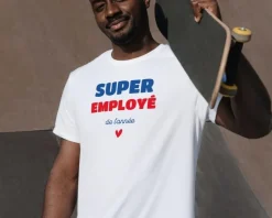 Tee shirt personnalisé homme - Super Employé