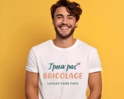 Tee shirt personnalisé homme - J'peux pas j'ai bricolage