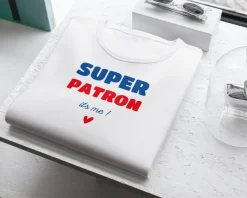 Tee shirt personnalisé homme - Super Patron