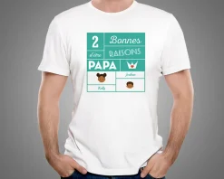 Tee shirt personnalisé papa - Family Circus
