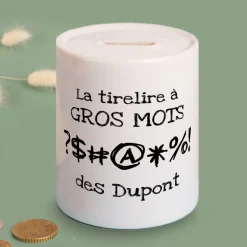 Tirelire personnalisée - Gros mots