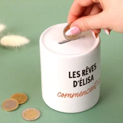 Tirelire personnalisée - Message