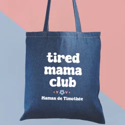 Tote bag en jean personnalisé - Cool Mums Club