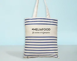 Tote bag marinière personnalisée - 100% coton naturel