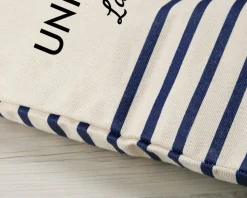 Tote bag marinière personnalisée - 100% coton naturel