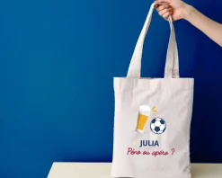 Tote bag personnalisé - Apéro Foot