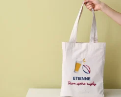 Tote bag personnalisé - Apéro Rugby