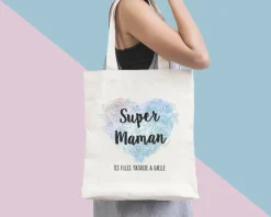 Tote bag personnalisé - Coeur message