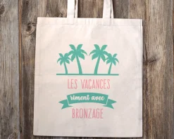 Tote bag personnalisé - Collection Été Palmier