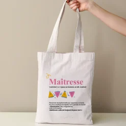 Tote bag personnalisé - Définition Maitresse