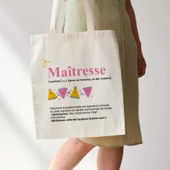 Tote bag personnalisé - Définition Maitresse