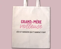 Tote bag personnalisé - Grand mère-veilleuse