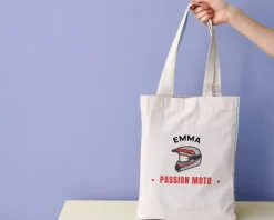 Tote bag personnalisé - Passion Moto