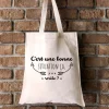 Tote bag Personnalisable - Je suis super - 100% coton naturel