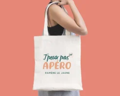 Tote bag personnalisable - J'peux pas j'ai apéro