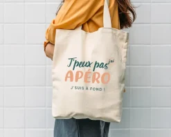 Tote bag personnalisable - J'peux pas j'ai apéro