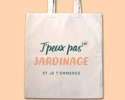 Tote bag personnalisable - J'peux pas j'ai jardinage